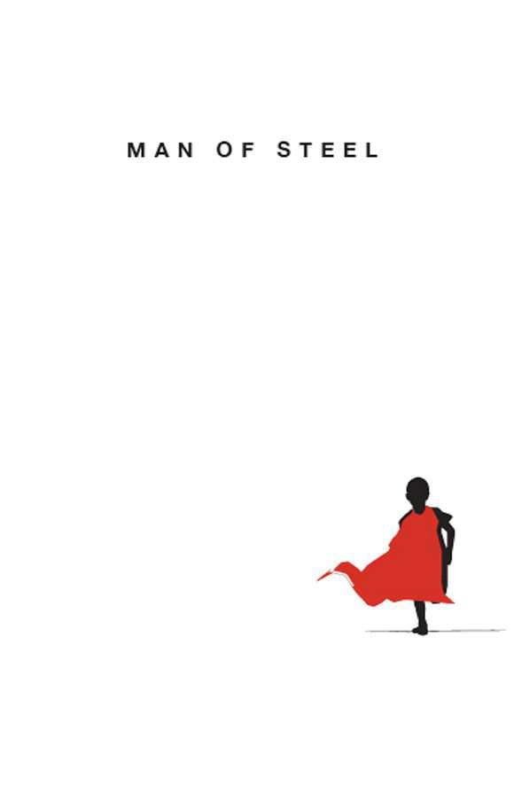 creative minimal poster of the Man of Steel movie