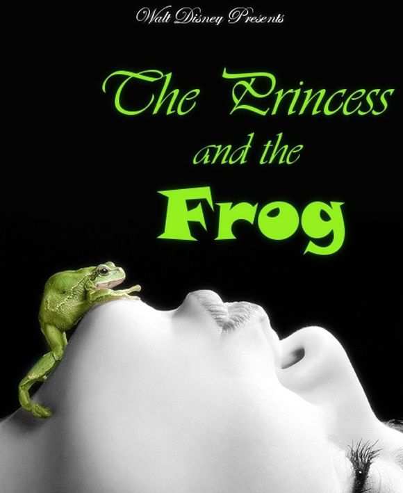 creative minimal poster of the Princess and the Frog movie