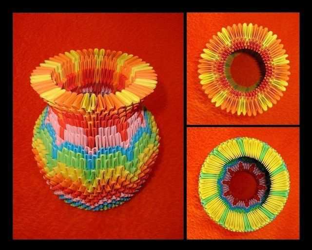 papercraft inspiration example Origami - Vase