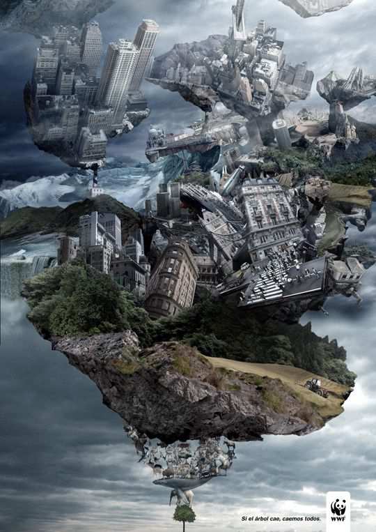Public Awareness Print Ad 14 Print Ad - Tree Carrying the World