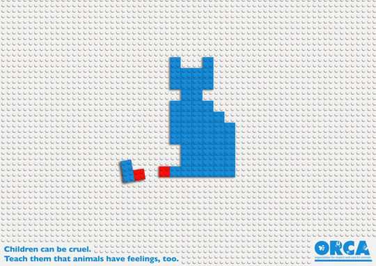 Public Awareness Print Ad 21 Print Ad - Injured Animal Lego