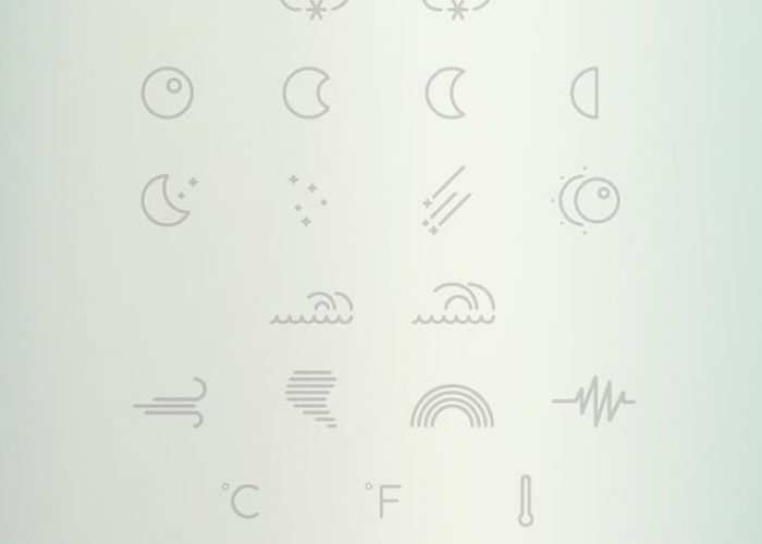 Free Weather Outlined Icon Collection for Illustrator weather-icon