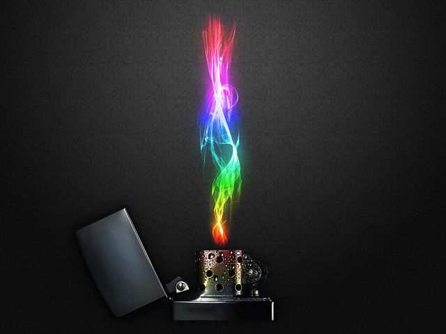 Color Spectrum Bright Desktop Wallpaper Colored Fire