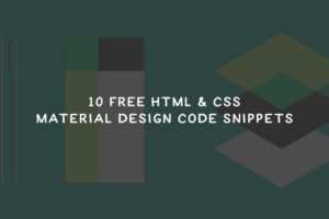 Material Design on Speckyboy Design Magazine