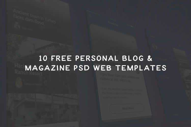 10 Free Personal Blog & Magazine Layout PSD Web Templates blog-psd-thumb