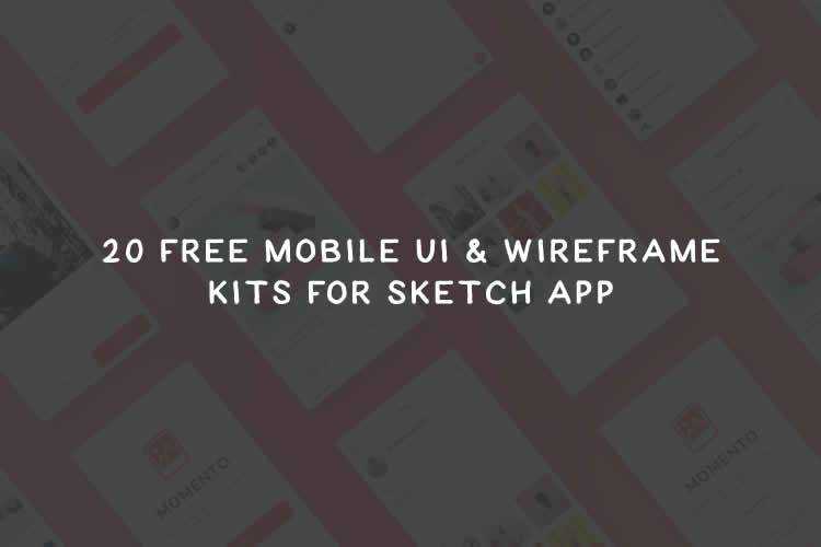 20 Free Mobile UI & Wireframe Kits for Sketch App mobile-sketch-thumb