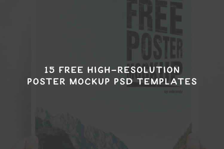 15 Free High-Resolution Poster Mockup PSD Templates poster-thumb