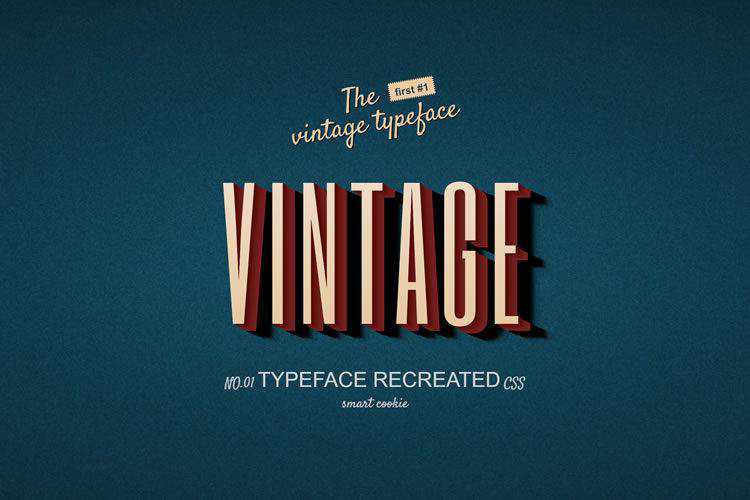 10 Amazing CSS & HTML Retro Type Effects retro-th