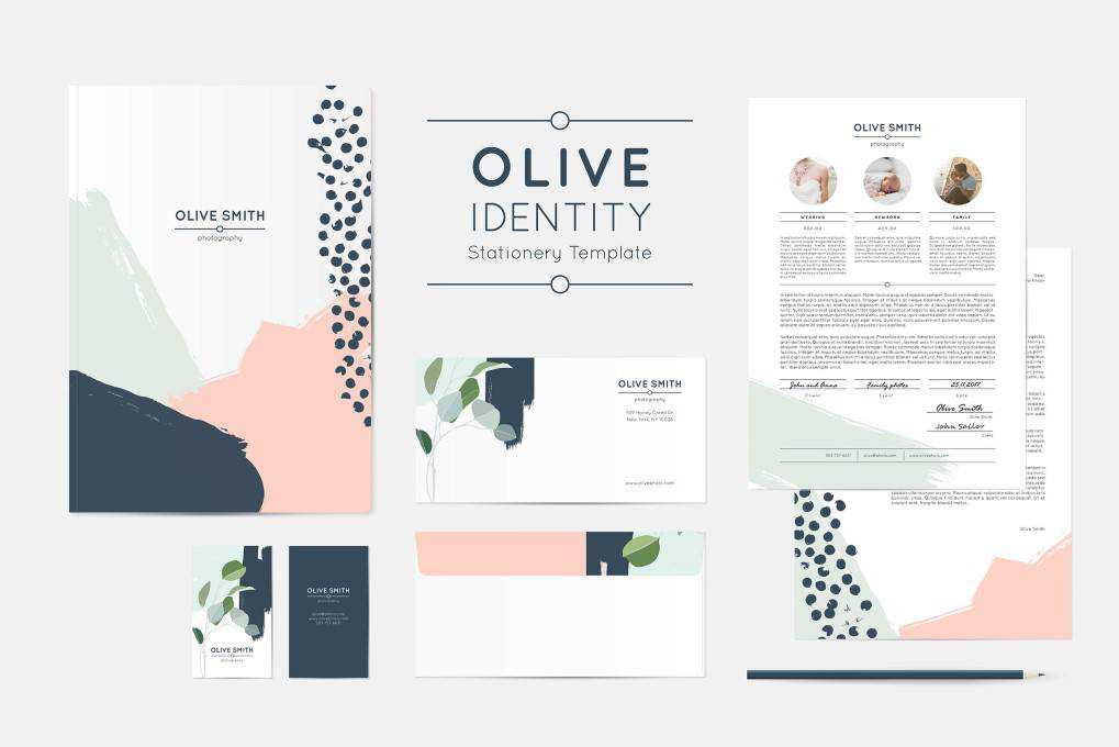Olive Identity corporate stationery business template format