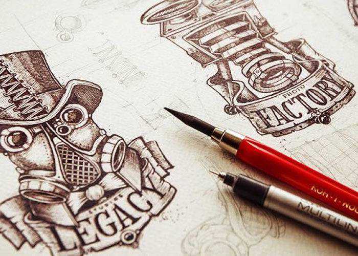20 Inspiring Examples of Sketching in Logo Design logo-sketch