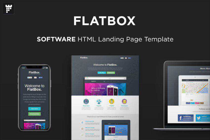 Flatbox flat web design inspiration