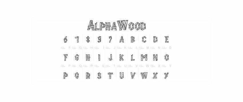 Alpha Wood Chunky 3d Free Font