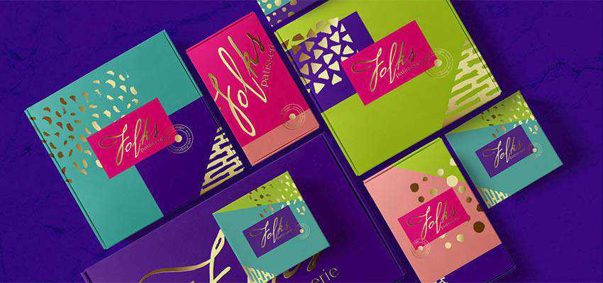 Identity and packaging design for Folks patisserie