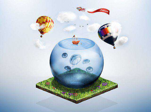 Create a Fantasy Miniature World tutorial in Photoshop