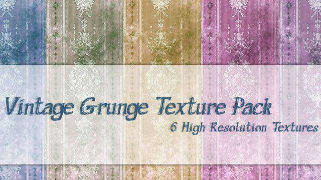 Vintage Grunge Texture Pack 6 Textures