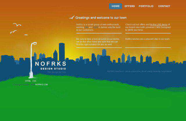 Nofrks example unusual layout web design creative