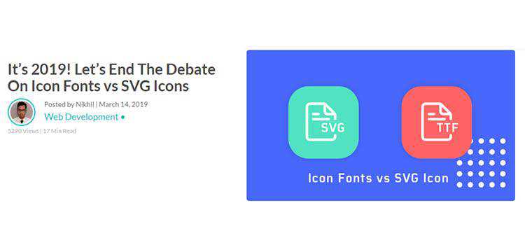 It’s 2019! Let’s End The Debate On Icon Fonts vs SVG Icons