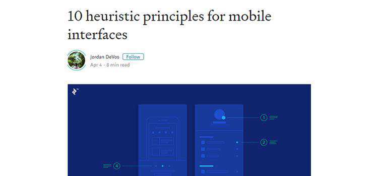 10 heuristic principles for mobile interfaces