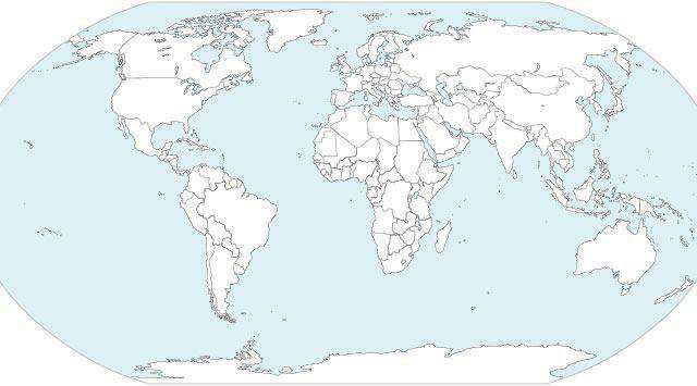 World Countries Map Vector ai template