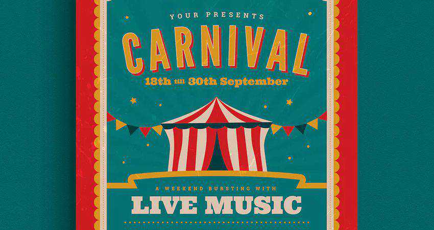 Retro Carnival Event Flyer