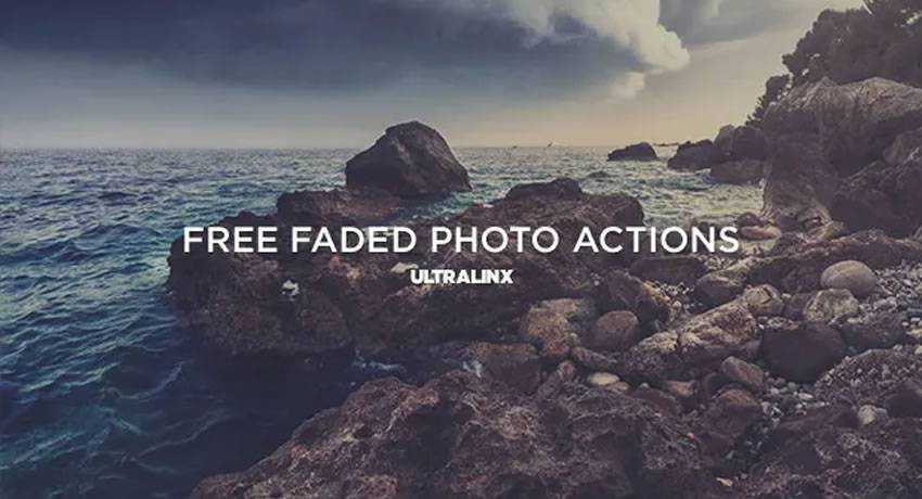 Verblasste Vintage-Retro-Effekte Foto kostenlose Photoshop-Aktionen