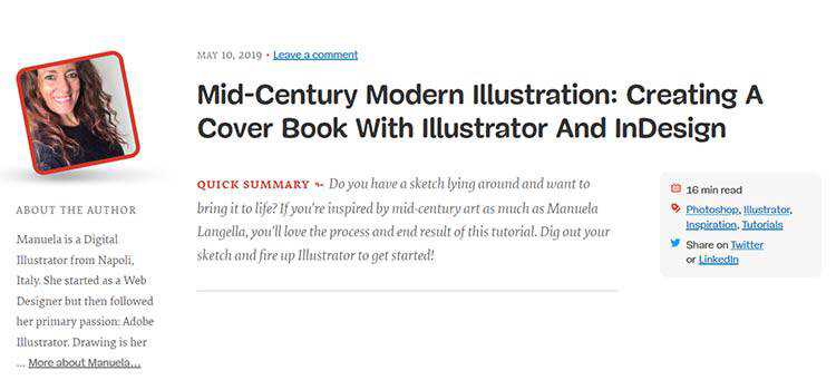 Mid-Century Modern Illustration: Creating A Cover Book With Illustrator And InDesign