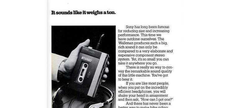 The First Sony Walkman Was Released 40 Years Ago Today