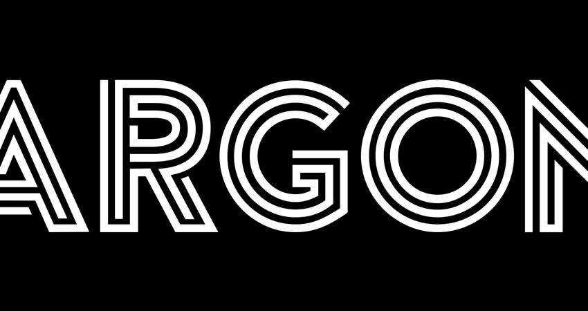 Argon - free outline font family