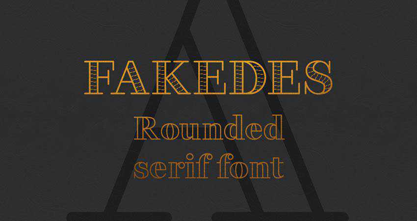 Fakedes - darmowa rodzina czcionek outline