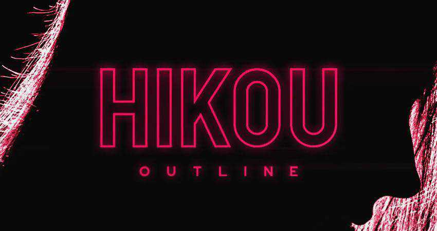 Hikou - free outline font family