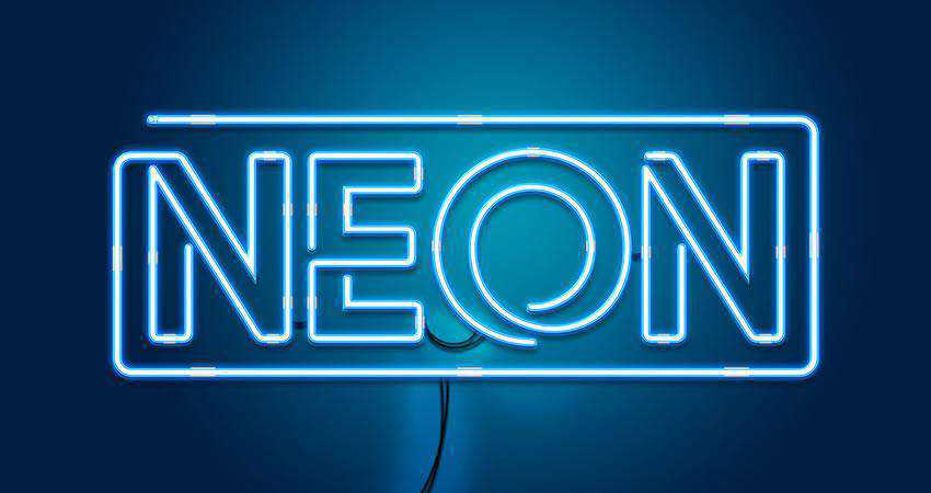 Neon - free outline font family