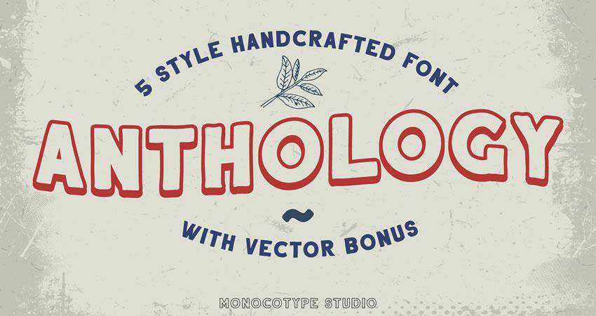 Anthology - gratis outline font family