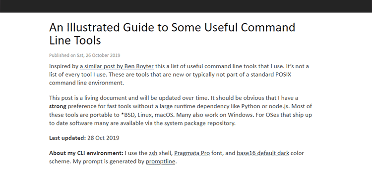 An Illustrated Guide to Some Useful Command Line Tools