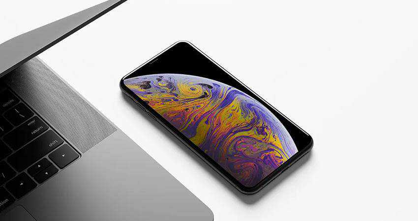 iPhone XS Max free iphone mockup template psd photoshop