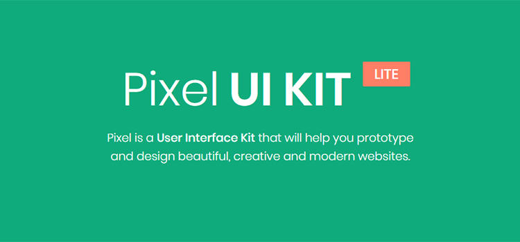 Example from Pixel Lite - Free Bootstrap 4 UI KIT