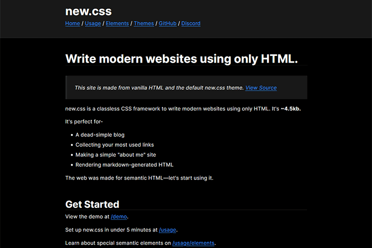 Example from new.css