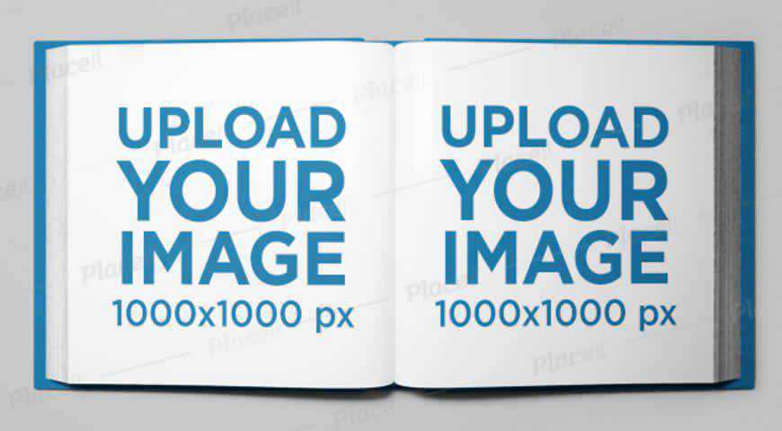 Square Book Photoshop PSD Mockup Template