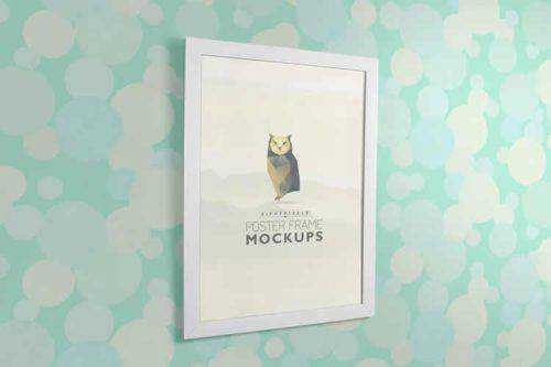 30 Poster Frame Mockup Photoshop PSD Templates for 2021