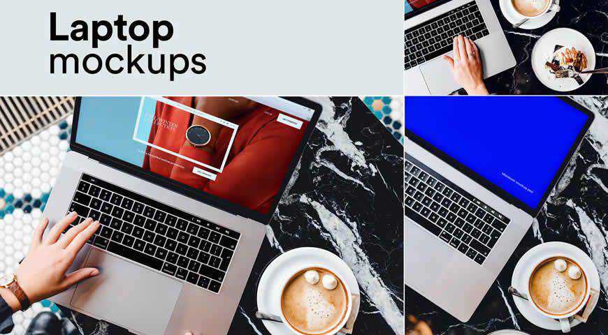 Download 25 Photoshop PSD Laptop Mockup Templates