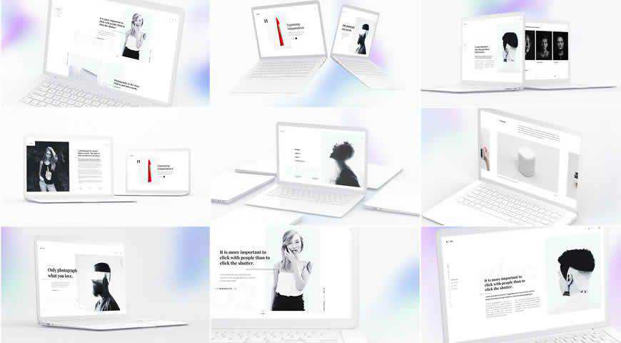 25 Photoshop PSD Laptop Mockup Templates