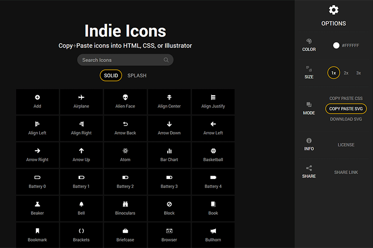 Example of Indie Icons
