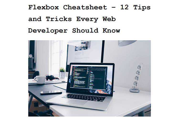 Example of Flexbox Cheatsheet