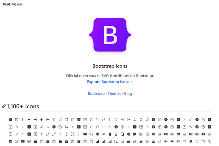 Example from Bootstrap Icons