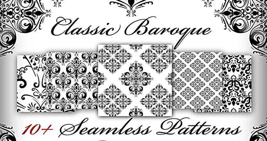 Collection of classic seamless simple patterns Vector Image