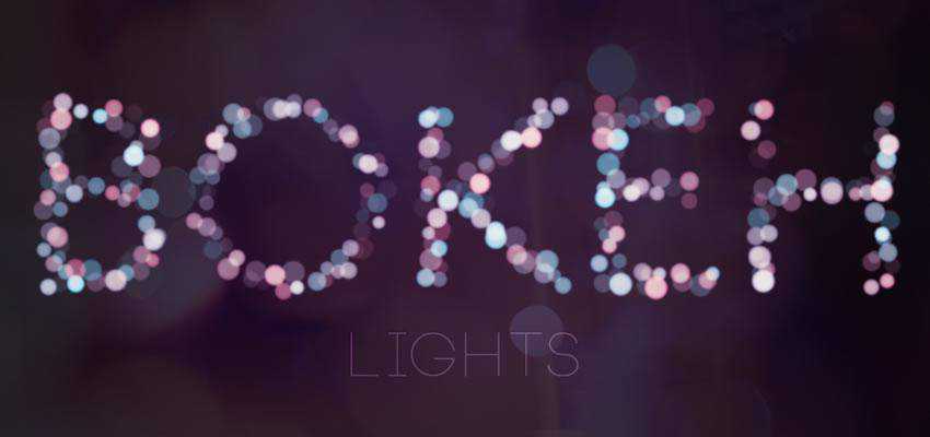 This tutorial shows you an easy method for create a beautiful bokeh text effect