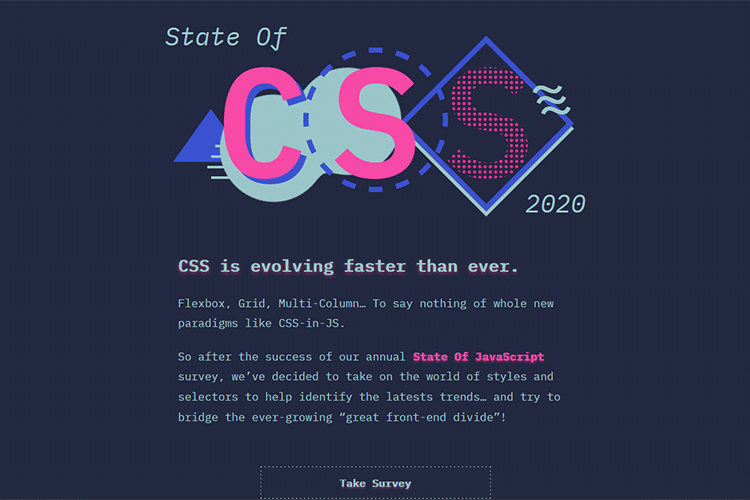 Example from The State of CSS Survey