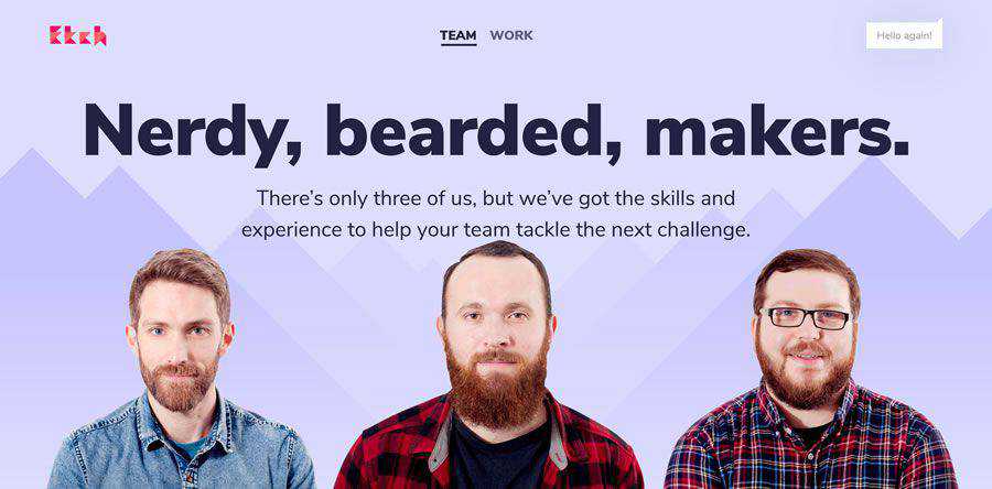 Etch Software about team employee page web design inspiration
