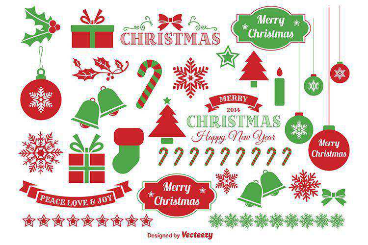 Jingle Bells Christmas Vector Elements free holidays