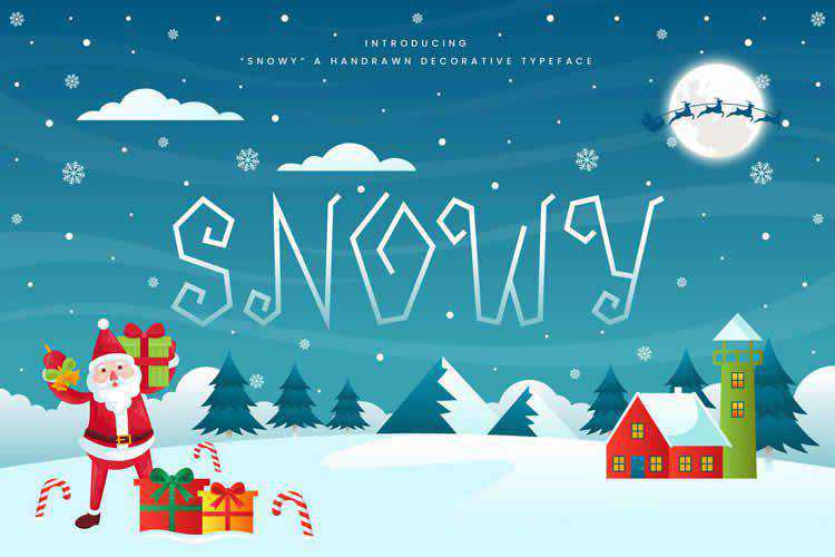 Snowy Decorative Christmas Font