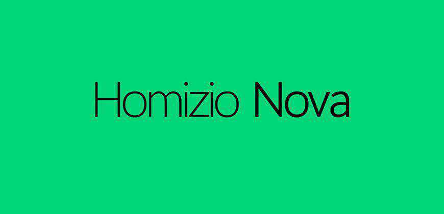 Homizio Nova free clean font typeface